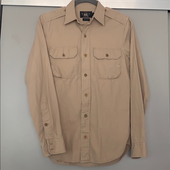 Ralph Lauren Double RL | Shirts | Rrl Safari Shirt Used Excellent